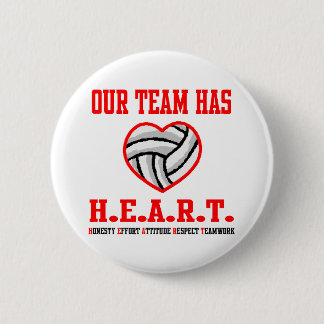Badge Rond 5 Cm Coeur de VolleyChick