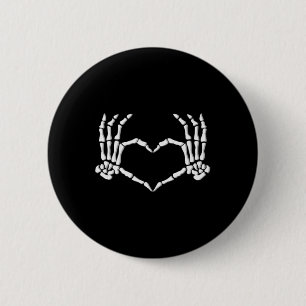 Badge Rond 5 Cm Coeur des mains Halloween Costume Hommes Femmes Fi