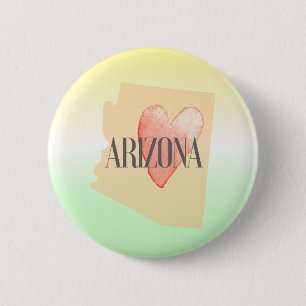 Badge Rond 5 Cm Coeur en AZ