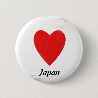 Badge Rond 5 Cm Coeur Japon