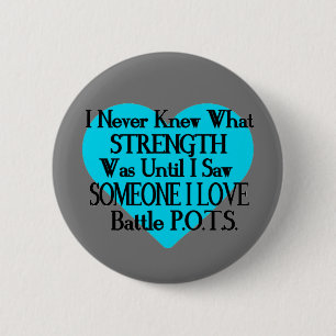 Badge Rond 5 Cm Coeur/Je Ne Savais Jamais...Quelqu'Un Que J'Aime..