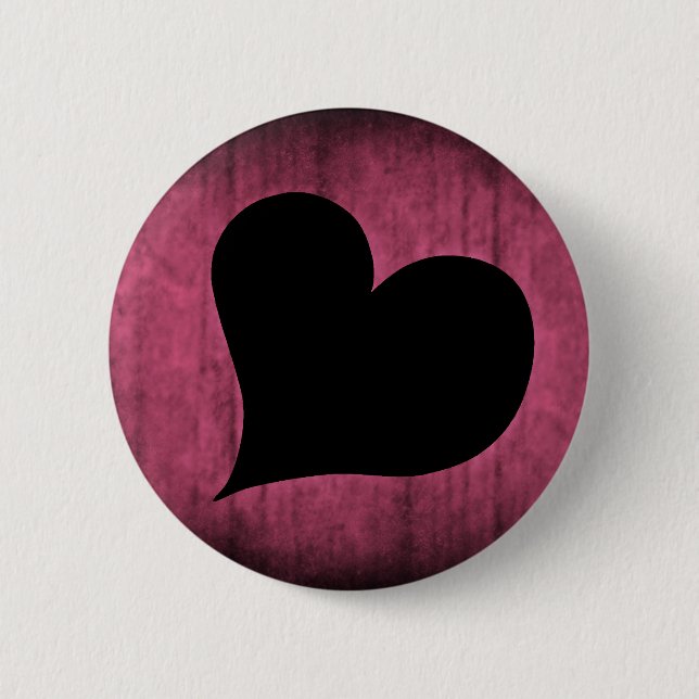 Badge Rond 5 Cm Coeur punk Valentine (Devant)