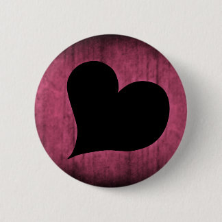 Badge Rond 5 Cm Coeur punk Valentine