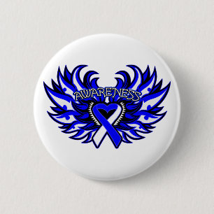 Badge Rond 5 Cm Coeur Wings.png de conscience de SAL