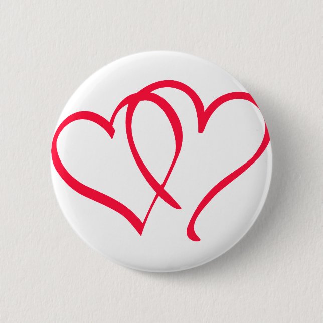 Badge Rond 5 Cm coeurs (Devant)