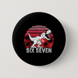 Badge Rond 5 Cm Cœurs 67 Saint Valentin 67 Meme Six Sept 6 7 T-