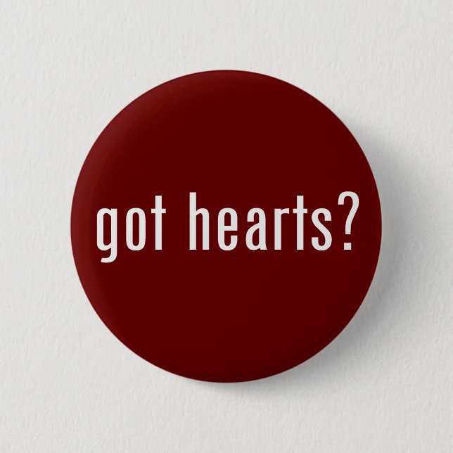 Badge Rond 5 Cm coeurs obtenus ? (Devant)