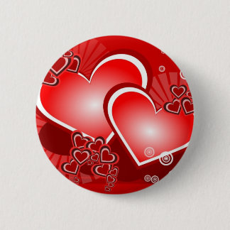 Badge Rond 5 Cm Coeurs pour l'amour