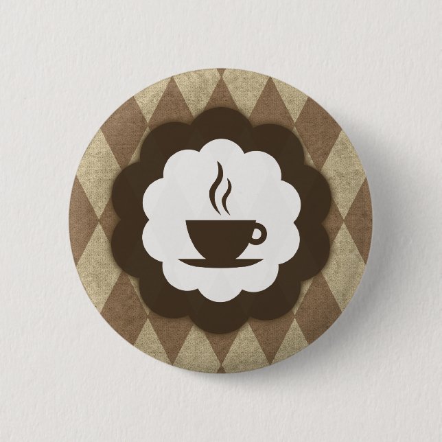 Badge Rond 5 Cm coffee (Devant)