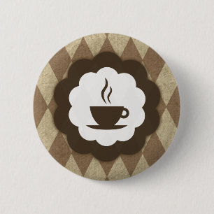 Badge Rond 5 Cm coffee