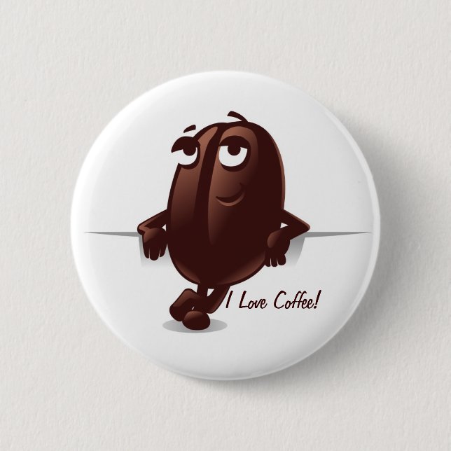 Badge Rond 5 Cm Coffee Button (Devant)