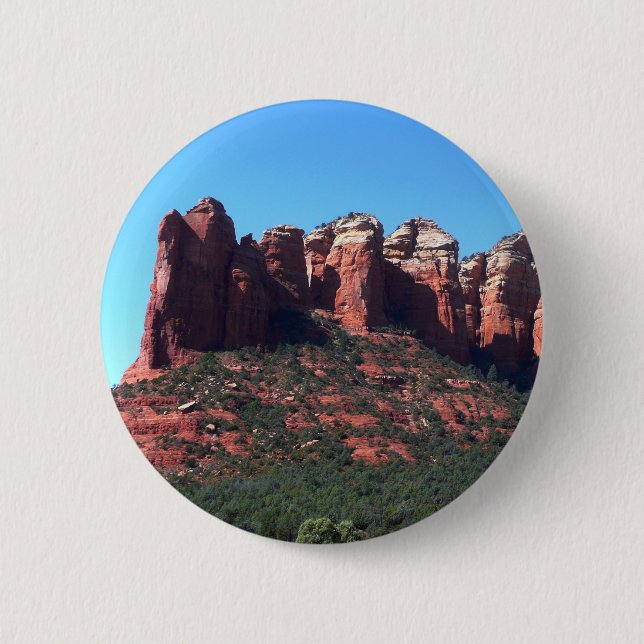 Badge Rond 5 Cm Coffee Pot Rock II à Sedona Arizona (Devant)