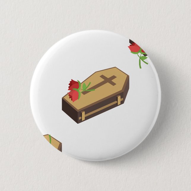 Badge Rond 5 Cm coffin emojis (Devant)