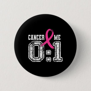 Badge Rond 5 Cm Coffre de sensibilisation au cancer du sein rose d