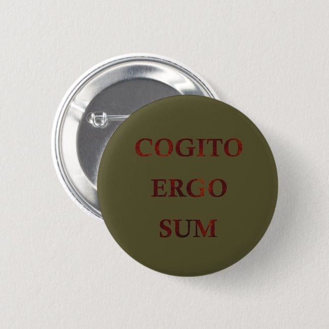 Badge Rond 5 Cm Cogito (Devant & derrière)
