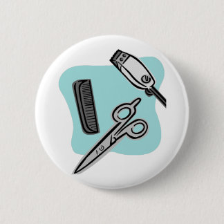 Badge Rond 5 Cm Coiffeur de bouton