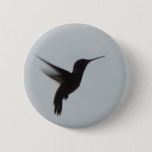 Badge Rond 5 Cm Colibri au crépuscule (Devant)