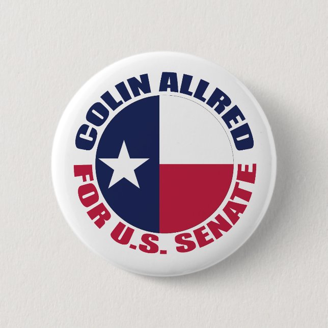 Badge Rond 5 Cm Colin Allred pour l'élection du Sénat américain de (Devant)