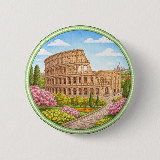 Badge Rond 5 Cm Colisée de Rome