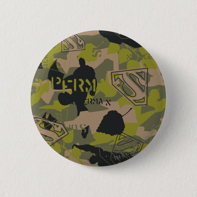 Badge Rond 5 Cm Collage Camouflage (Devant)