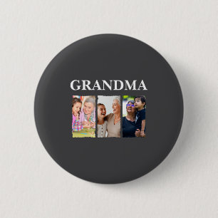 Badge Rond 5 Cm Collage de photos grand-mère D Famille _1