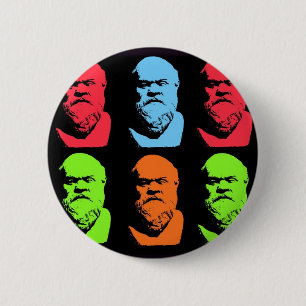 Badge Rond 5 Cm Collage de Socrates