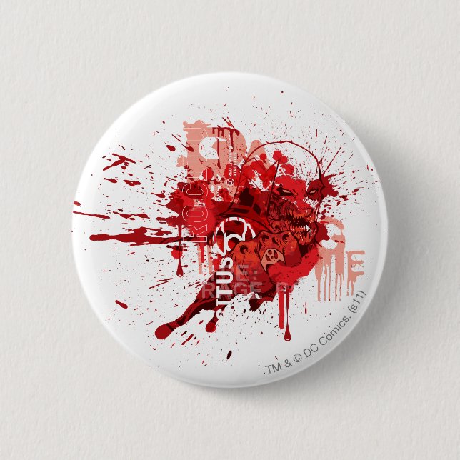 Badge Rond 5 Cm Collage rouge de corps de lanterne (Devant)