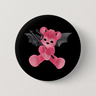 Badge Rond 5 Cm ♥ collectable d'ours de nounours de diable de 