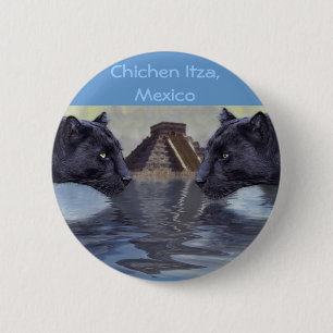 Badge Rond 5 Cm Collection Black Panther Mexique