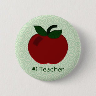 Badge Rond 5 Cm Collection de professeur d'Apple