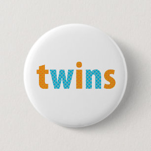 Badge Rond 5 Cm COLLECTION DE VINS - garçons {orange + aqua}