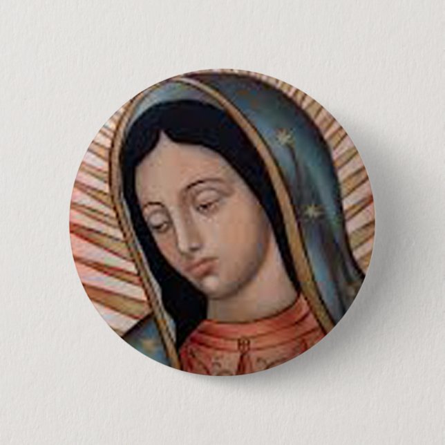 BADGE ROND 5 CM COLLECTION DE VIRGEN DE GUADALUPE (Devant)