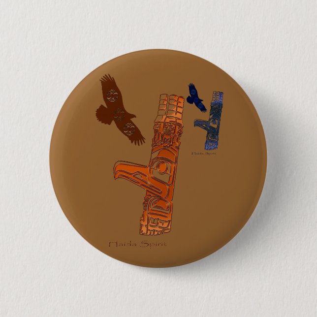 BADGE ROND 5 CM COLLECTION HAIDA (Devant)