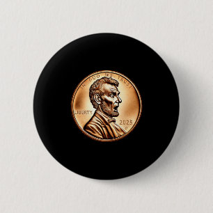 Badge Rond 5 Cm Collectionneur de pièces de monnaie amusant présid