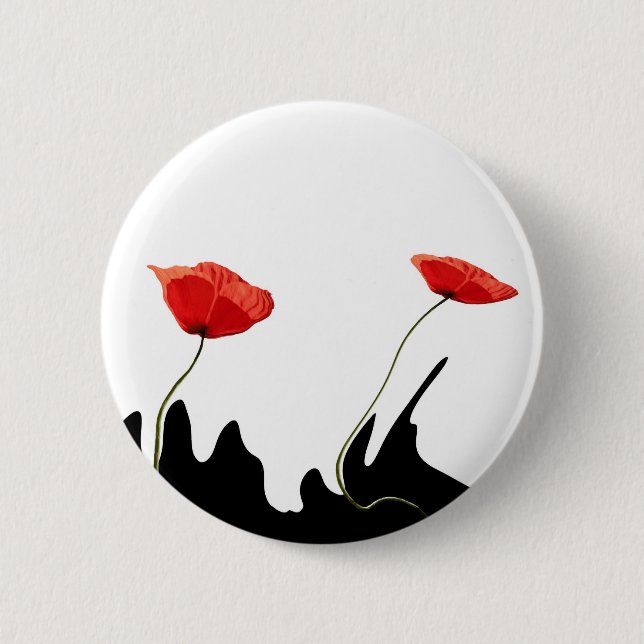 Badge Rond 5 Cm collectioP de pavot (Devant)