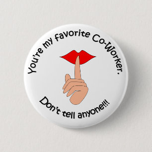 Badge Rond 5 Cm Collègue préféré