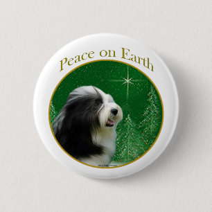 Badge Rond 5 Cm Collie Paix