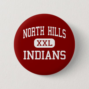 Badge Rond 5 Cm Collines du nord - Indiens - hautes - Pittsburgh