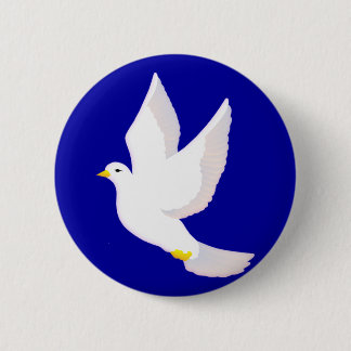 Badge Rond 5 Cm Colombe de paix
