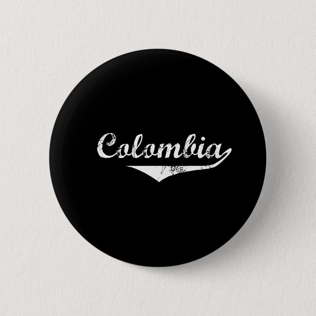 Badge Rond 5 Cm Colombie (Devant)