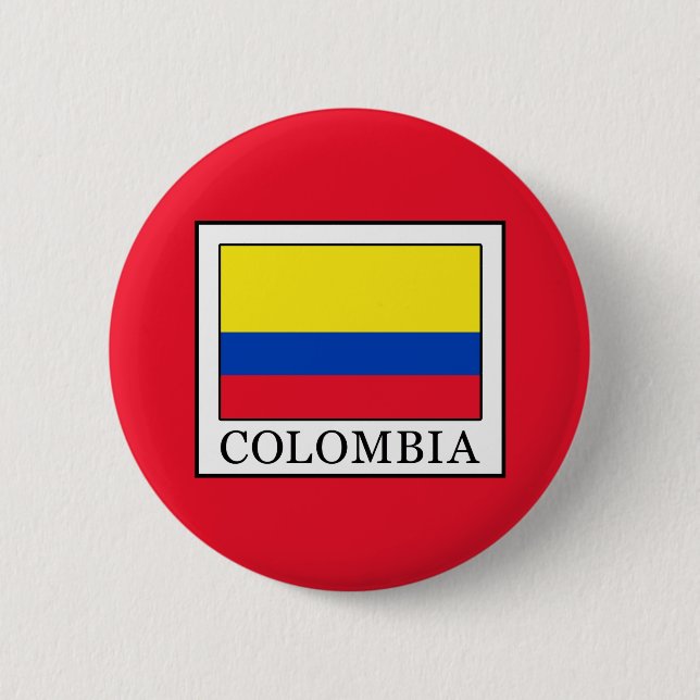 Badge Rond 5 Cm Colombie (Devant)
