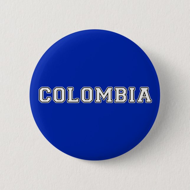 Badge Rond 5 Cm Colombie (Devant)