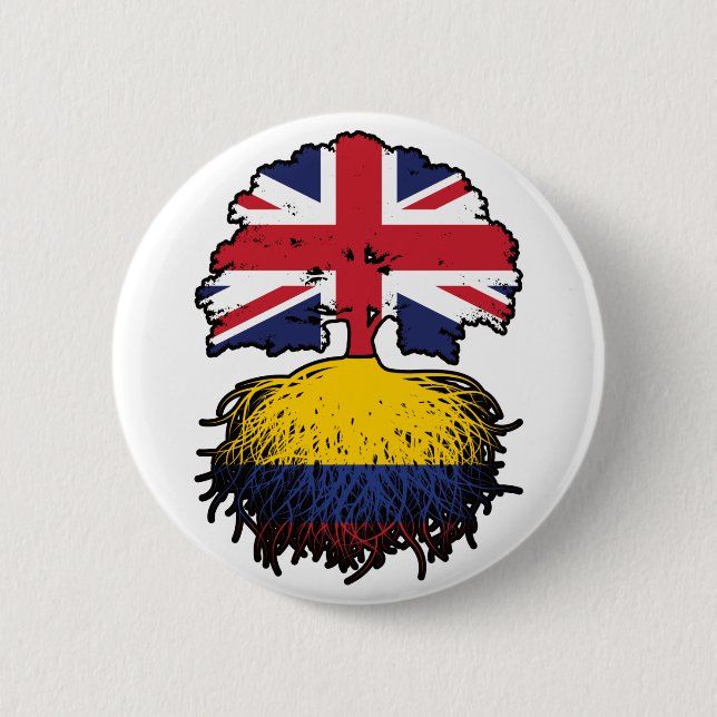 Badge Rond 5 Cm Colombie Colombie Colombie Colombie Britannique Ar (Devant)