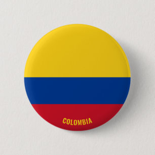 Badge Rond 5 Cm Colombie Drapeau charmant patriotique
