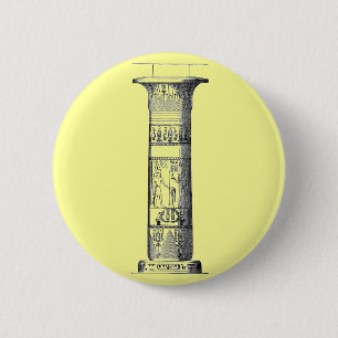 Badge Rond 5 Cm Colonne égyptienne