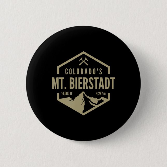 Badge Rond 5 Cm Colorado Mt Bierstadt  (Devant)