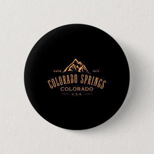 Badge Rond 5 Cm Colorado Springs Colorado Incroyable Conception de