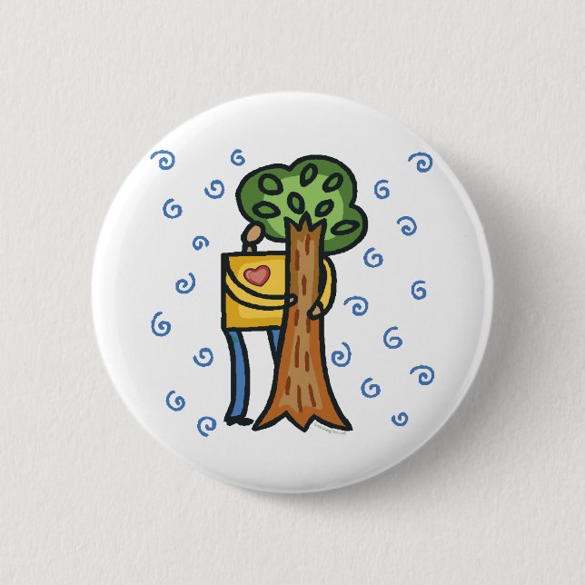 Badge Rond 5 Cm Colorant d'arbre (Devant)