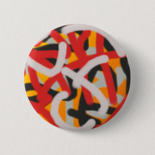 Badge Rond 5 Cm coloré 0748 art abstrait