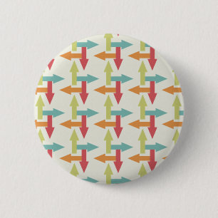 Badge Rond 5 Cm Coloré chaque orange de rouge bleu de flèches de